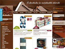 Tablet Screenshot of cokolada.cz